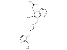 2-[3-({[3-(2-ethyl-1H-imidazol-1-yl)propyl]amino}methyl)-2-methyl-1H-indol-1-yl]acetamide