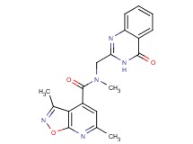 N,3,6-trimethyl-N-[(4-oxo-3,4-dihydro-2-quinazolinyl)methyl]isoxazolo[5,4-b]pyridine-4-carboxamide