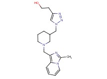 2-[1-({1-[(3-methylimidazo[1,5-a]pyridin-1-yl)methyl]-3-piperidinyl}methyl)-1H-1,2,3-triazol-4-yl]ethanol