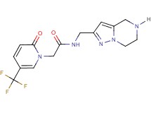 2-[2-oxo-5-(trifluoromethyl)-1(2H)-pyridinyl]-N-(4,5,6,7-tetrahydropyrazolo[1,5-a]pyrazin-2-ylmethyl)acetamide hydrochloride