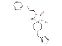 1-methyl-3-[3-(4-pyridinyl)propyl]-8-(3-thienylmethyl)-1,3,8-triazaspiro[4.5]decane-2,4-dione