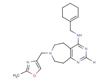 N-(cyclohex-1-en-1-ylmethyl)-7-[(2-methyl-1,3-oxazol-4-yl)methyl]-6,7,8,9-tetrahydro-5H-pyrimido[4,5-d]azepin-4-amine