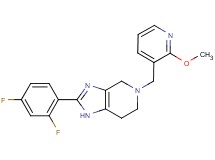 2-(2,4-difluorophenyl)-5-[(2-methoxypyridin-3-yl)methyl]-4,5,6,7-tetrahydro-1H-imidazo[4,5-c]pyridine