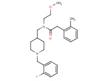 N-{[1-(2-fluorobenzyl)-4-piperidinyl]methyl}-N-(2-methoxyethyl)-2-(2-methylphenyl)acetamide