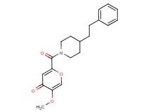 5-methoxy-2-{[4-(2-phenylethyl)-1-piperidinyl]carbonyl}-4H-pyran-4-one