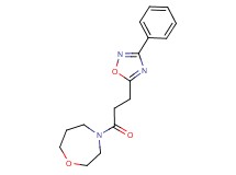 4-[3-(3-phenyl-1,2,4-oxadiazol-5-yl)propanoyl]-1,4-oxazepane