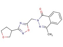4-methyl-2-{[3-(tetrahydrofuran-3-yl)-1,2,4-oxadiazol-5-yl]methyl}phthalazin-1(2H)-one
