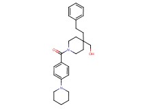 {4-(2-phenylethyl)-1-[4-(1-piperidinyl)benzoyl]-4-piperidinyl}methanol