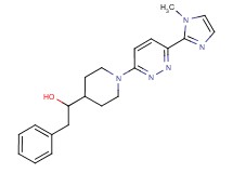 1-{1-[6-(1-methyl-1H-imidazol-2-yl)pyridazin-3-yl]piperidin-4-yl}-2-phenylethanol