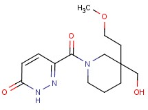 6-{[3-(hydroxymethyl)-3-(2-methoxyethyl)-1-piperidinyl]carbonyl}-3(2H)-pyridazinone