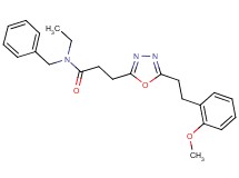 N-benzyl-N-ethyl-3-{5-[2-(2-methoxyphenyl)ethyl]-1,3,4-oxadiazol-2-yl}propanamide