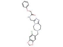 N-({7-[(6-chloro-1,3-benzodioxol-5-yl)methyl]-6,7,8,9-tetrahydro-5H-[1,2,4]triazolo[4,3-d][1,4]diazepin-3-yl}methyl)-2-phenoxyacetamide