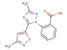 2-[3-methyl-5-(3-methylisoxazol-5-yl)-1H-1,2,4-triazol-1-yl]benzoic acid