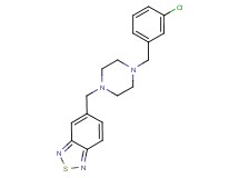 5-{[4-(3-chlorobenzyl)-1-piperazinyl]methyl}-2,1,3-benzothiadiazole