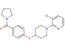 3-chloro-2-{4-[4-(pyrrolidin-1-ylcarbonyl)phenoxy]piperidin-1-yl}pyridine