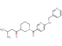 3-methyl-1-[1-({6-[(pyridin-3-ylmethyl)amino]pyridin-3-yl}carbonyl)piperidin-3-yl]butan-1-one