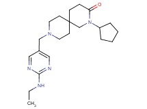 2-cyclopentyl-9-{[2-(ethylamino)pyrimidin-5-yl]methyl}-2,9-diazaspiro[5.5]undecan-3-one