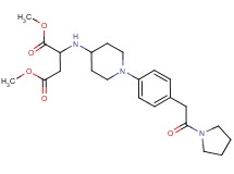 dimethyl N-(1-{4-[2-oxo-2-(1-pyrrolidinyl)ethyl]phenyl}-4-piperidinyl)aspartate