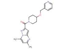 5,7-dimethyl-2-{[4-(3-pyridinylmethoxy)-1-piperidinyl]carbonyl}pyrazolo[1,5-a]pyrimidine