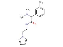 2-(dimethylamino)-2-(3-methylphenyl)-N-[2-(1H-pyrrol-1-yl)ethyl]acetamide