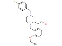 2-[1-(2-ethoxybenzyl)-4-(4-fluorobenzyl)-2-piperazinyl]ethanol
