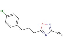 5-[3-(4-chlorophenyl)propyl]-3-methyl-1,2,4-oxadiazole
