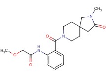 2-methoxy-N-{2-[(2-methyl-3-oxo-2,8-diazaspiro[4.5]dec-8-yl)carbonyl]phenyl}acetamide