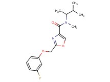 N-(1,2-dimethylpropyl)-2-[(3-fluorophenoxy)methyl]-N-methyl-1,3-oxazole-4-carboxamide