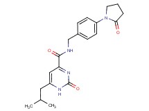 6-isobutyl-2-oxo-N-[4-(2-oxopyrrolidin-1-yl)benzyl]-1,2-dihydropyrimidine-4-carboxamide