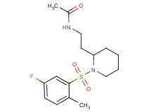 N-(2-{1-[(5-fluoro-2-methylphenyl)sulfonyl]-2-piperidinyl}ethyl)acetamide