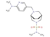 (1R*,5R*)-6-{[6-(dimethylamino)pyridin-3-yl]methyl}-N,N-dimethyl-3,6-diazabicyclo[3.2.2]nonane-3-sulfonamide