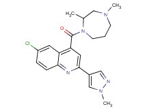 6-chloro-4-[(2,4-dimethyl-1,4-diazepan-1-yl)carbonyl]-2-(1-methyl-1H-pyrazol-4-yl)quinoline