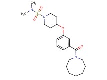 4-[3-(1-azocanylcarbonyl)phenoxy]-N,N-dimethyl-1-piperidinesulfonamide