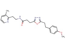 3-{5-[2-(4-methoxyphenyl)ethyl]-1,3,4-oxadiazol-2-yl}-N-[2-(3-methyl-2-pyridinyl)ethyl]propanamide