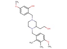 2-{[3-(2-hydroxyethyl)-4-(4-methoxy-2,3-dimethylbenzyl)-1-piperazinyl]methyl}-5-methoxyphenol