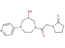 1-[2-(6-hydroxy-4-pyridin-4-yl-1,4-diazepan-1-yl)-2-oxoethyl]pyrrolidin-2-one