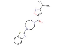 2-{4-[(3-isopropyl-5-isoxazolyl)carbonyl]-1,4-diazepan-1-yl}-1,3-benzothiazole