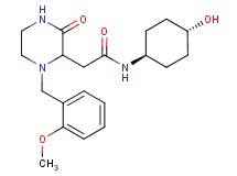 N-(trans-4-hydroxycyclohexyl)-2-[1-(2-methoxybenzyl)-3-oxo-2-piperazinyl]acetamide