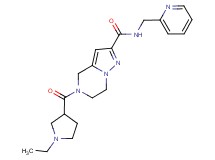 5-[(1-ethylpyrrolidin-3-yl)carbonyl]-N-(pyridin-2-ylmethyl)-4,5,6,7-tetrahydropyrazolo[1,5-a]pyrazine-2-carboxamide