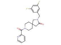 2-(3,5-difluorobenzyl)-8-(2-pyridinylcarbonyl)-2,8-diazaspiro[4.5]decan-3-one