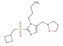 2-({1-butyl-2-[(cyclobutylmethyl)sulfonyl]-1H-imidazol-5-yl}methyl)isoxazolidine