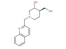 (3R*,4R*)-4-(hydroxymethyl)-1-(2-quinolinylmethyl)-3-piperidinol