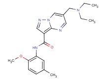 6-[(diethylamino)methyl]-N-(2-methoxy-5-methylphenyl)pyrazolo[1,5-a]pyrimidine-3-carboxamide