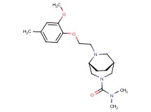 (1R*,5R*)-6-[2-(2-methoxy-4-methylphenoxy)ethyl]-N,N-dimethyl-3,6-diazabicyclo[3.2.2]nonane-3-carboxamide