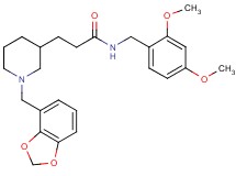3-[1-(1,3-benzodioxol-4-ylmethyl)-3-piperidinyl]-N-(2,4-dimethoxybenzyl)propanamide