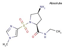 (4S)-4-amino-N-ethyl-1-[(1-methyl-1H-imidazol-4-yl)sulfonyl]-L-prolinamide