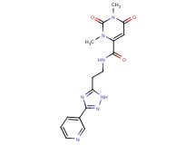 1,3-dimethyl-2,6-dioxo-N-{2-[3-(3-pyridinyl)-1H-1,2,4-triazol-5-yl]ethyl}-1,2,3,6-tetrahydro-4-pyrimidinecarboxamide