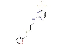 N-{3-[(2-furylmethyl)thio]propyl}-4-(trifluoromethyl)pyrimidin-2-amine