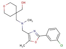 (4-{[{[2-(3-chlorophenyl)-5-methyl-1,3-oxazol-4-yl]methyl}(methyl)amino]methyl}tetrahydro-2H-pyran-4-yl)methanol