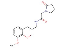 N-[(8-methoxy-3,4-dihydro-2H-chromen-3-yl)methyl]-2-(2-oxopyrrolidin-1-yl)acetamide